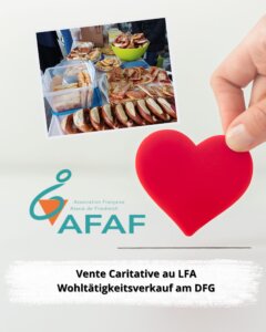 Wohltätigkeitsverkauf am DFG