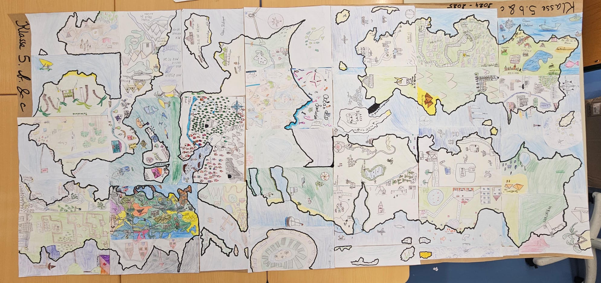 Projet « cartographie imaginaire » des classes 5b & 5c