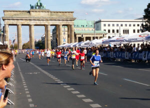 Colleen Weber beim Mini-Marathon Berlin