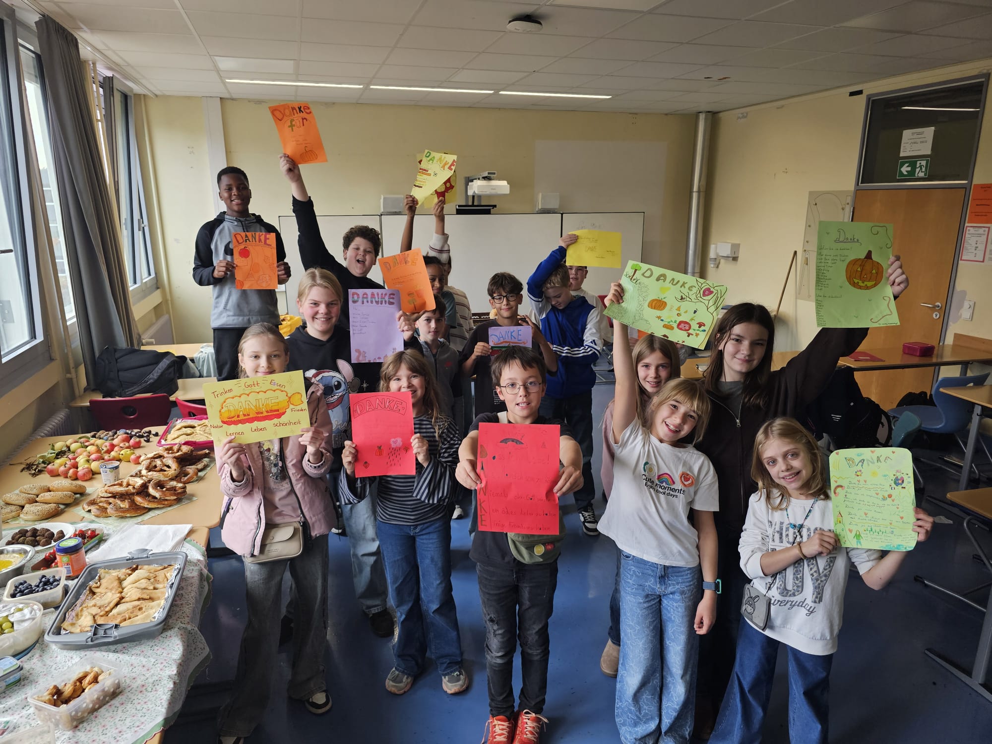 Erntedankfrühstück in Klasse 6