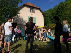 Kunst-Workshop im Schleusental von Arzviller