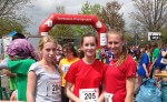Mädchen U 16: Pauline Müller, Hannah Rouenhoff und Joline Seiwert
