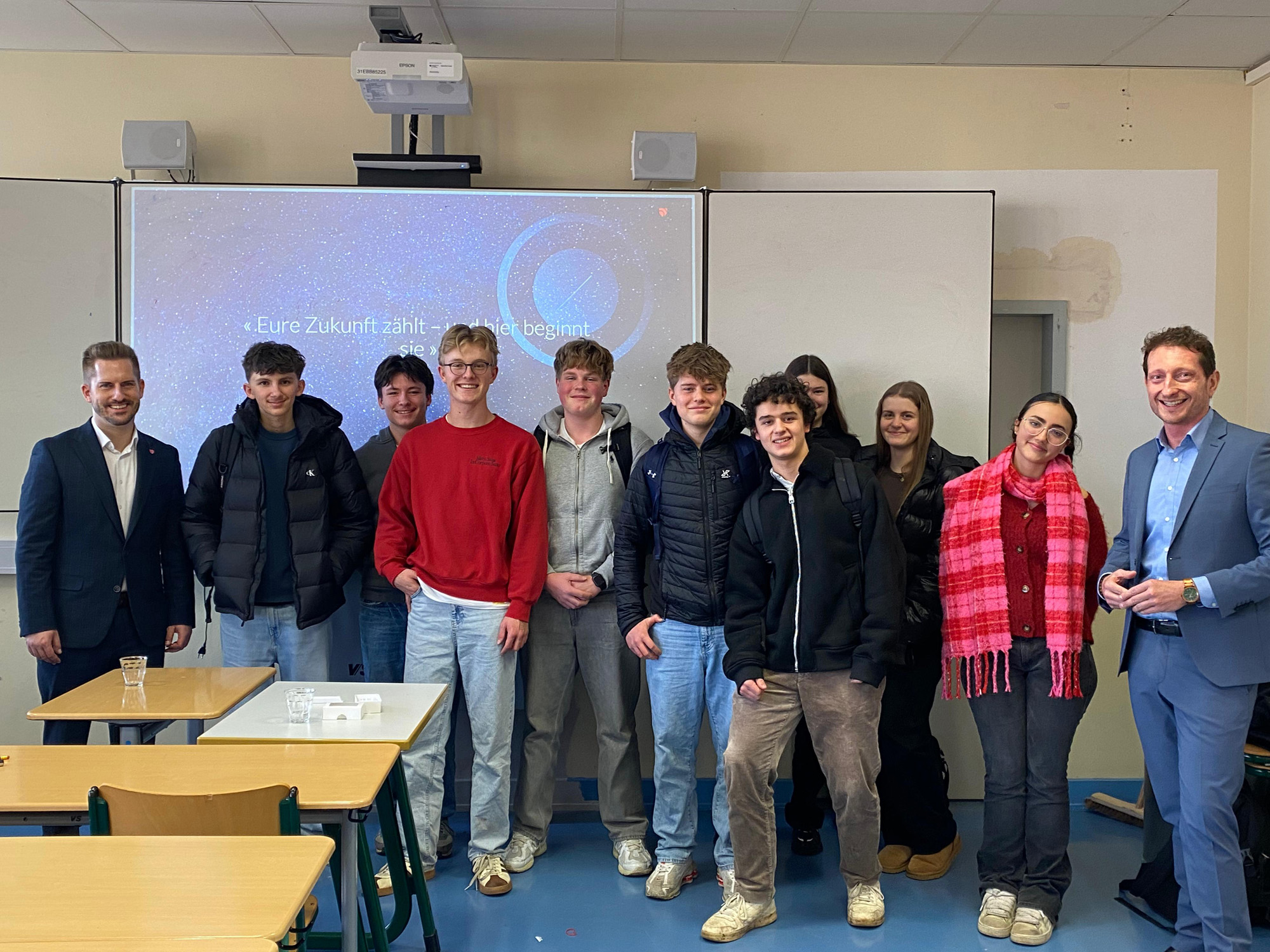 Les élèves de Première et de Terminale rencontrent des représentants de la banque ODDO BHF Solutions