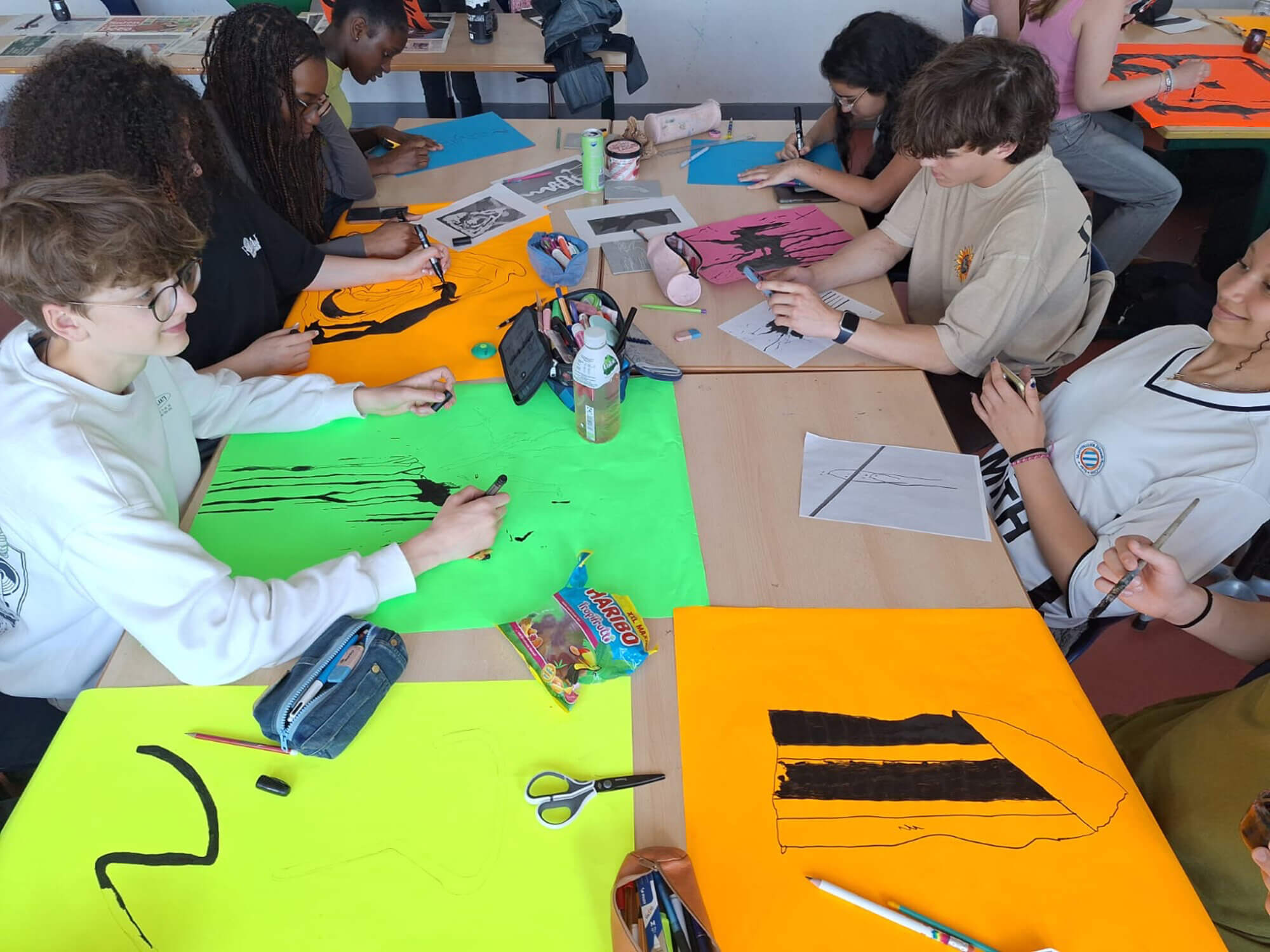 Atelier « Détournements » avec artiste urbain OX en option Arts de troisième