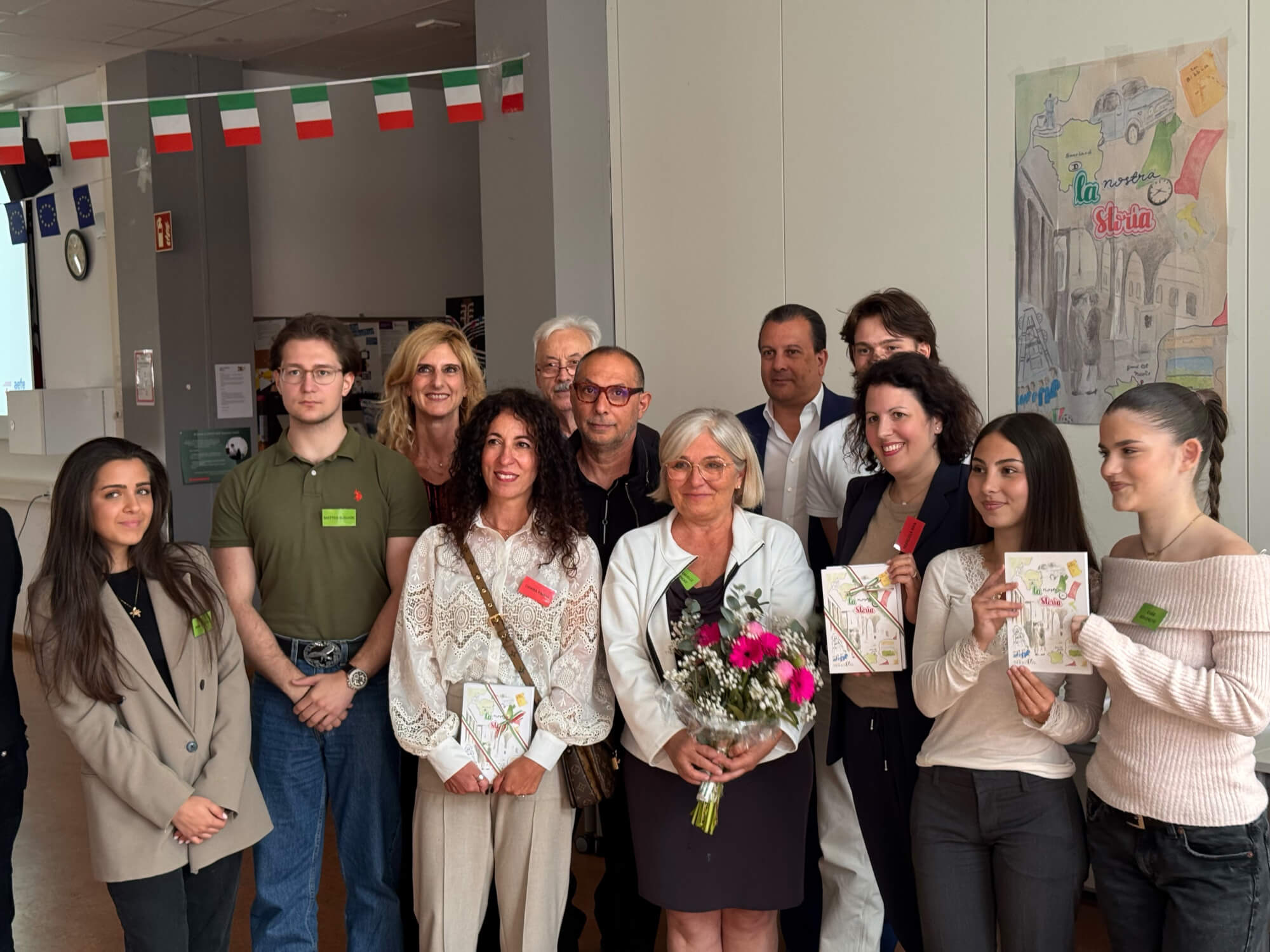 Cérémonie de clôture du projet d'italien « La nostra storia » au LFA