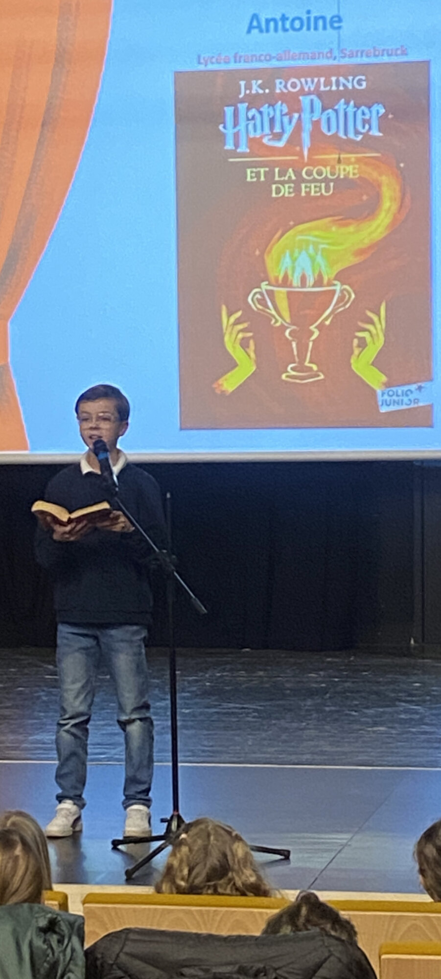 Notre élève Antoine Knopp participe au concours « Les petits champions de la lecture » à Vienne