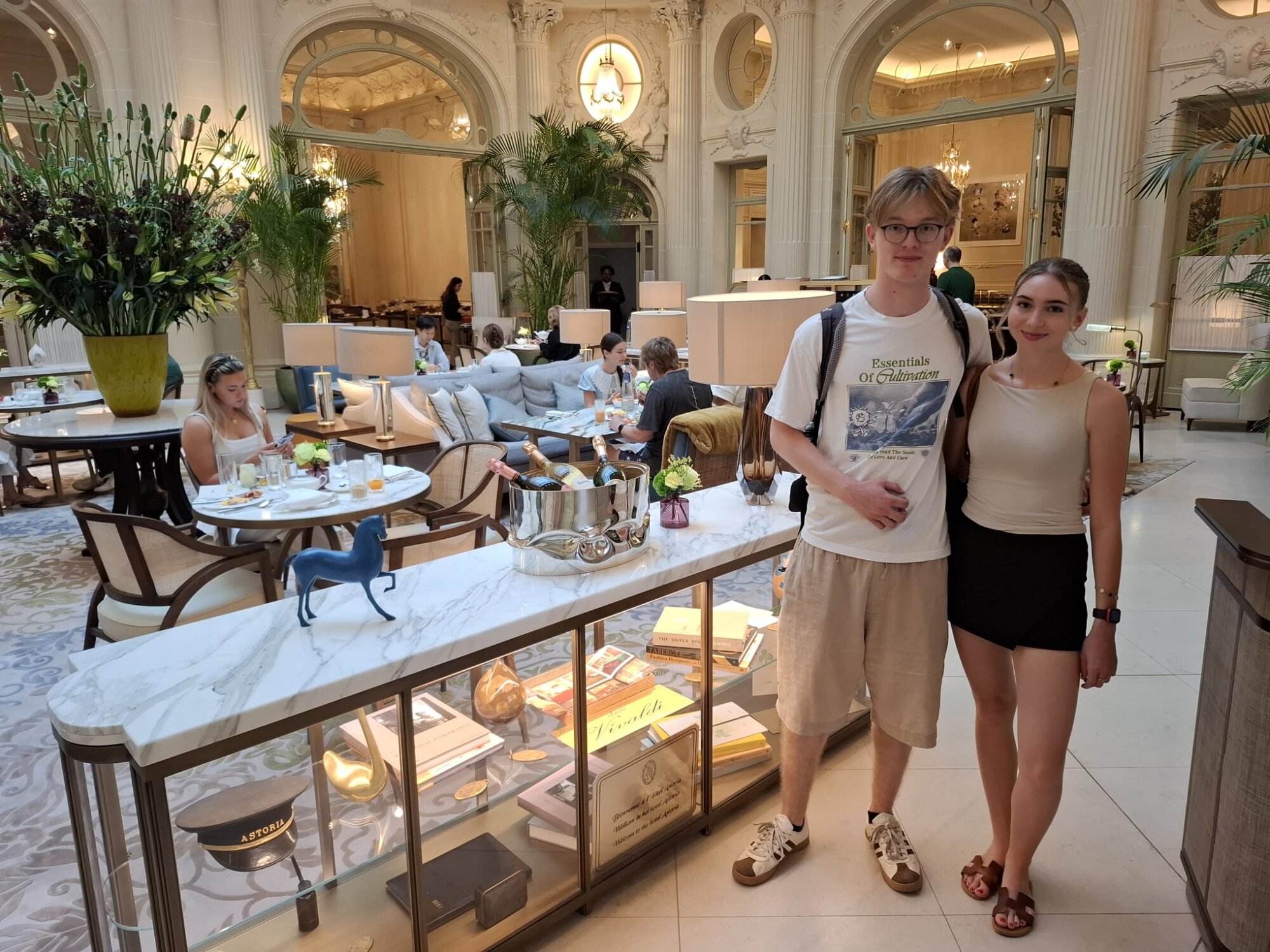 1ère students bravely defying the heatwave in Brussels