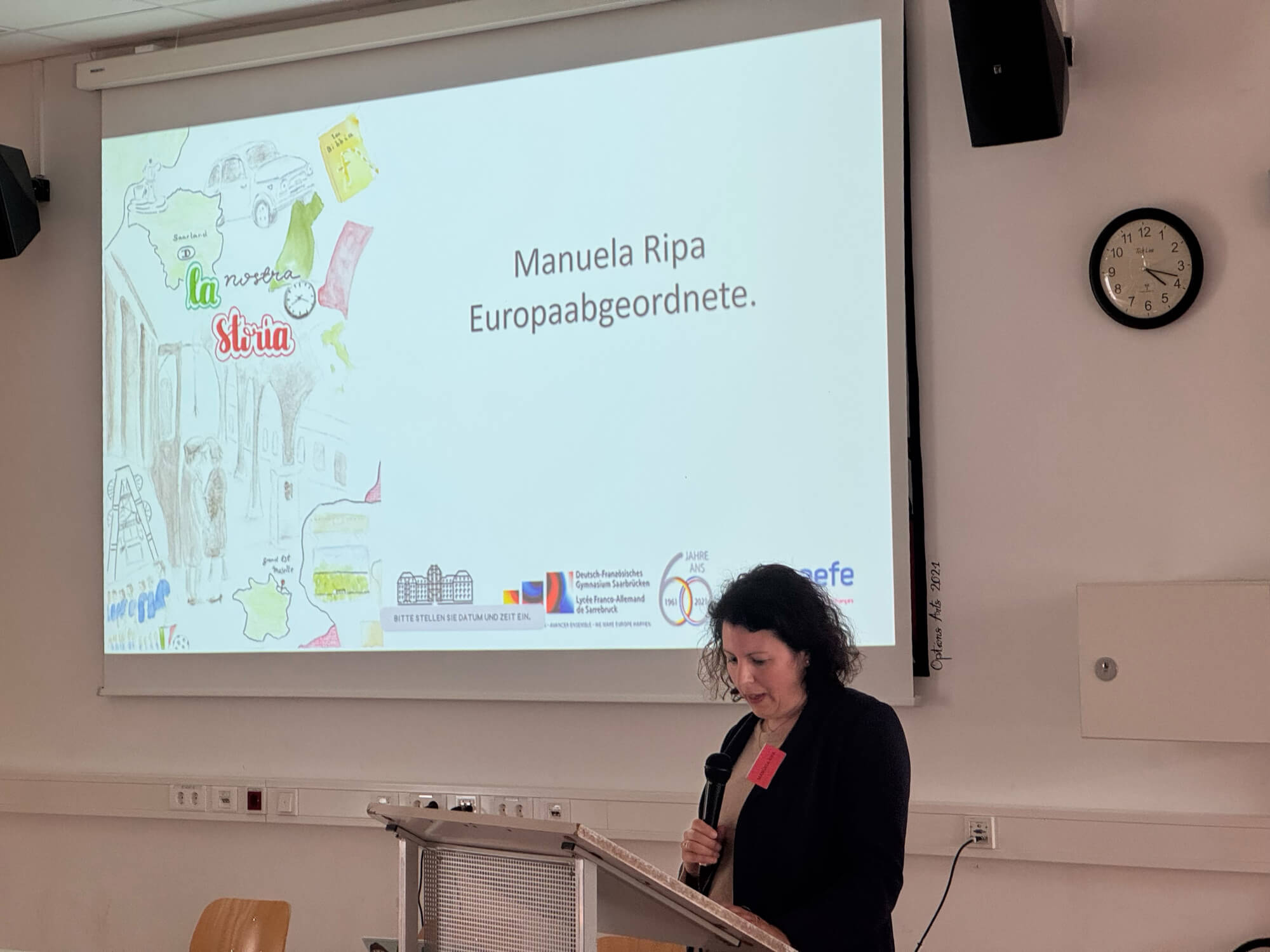 Cérémonie de clôture du projet d'italien « La nostra storia » au LFA