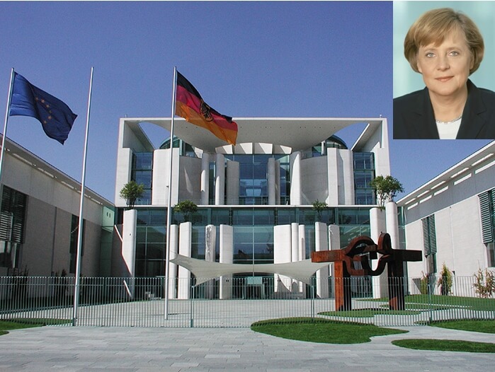 Elèves du LFA en visite chez la chancelière Angela Merkel