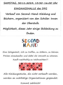 Second Hand Markt am DFG